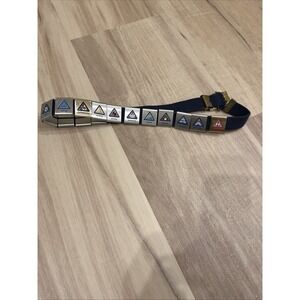 BOY SCOUTS BSA Cub Scout Belt Blue With 15 Merit Badges Adventure Loop Slides